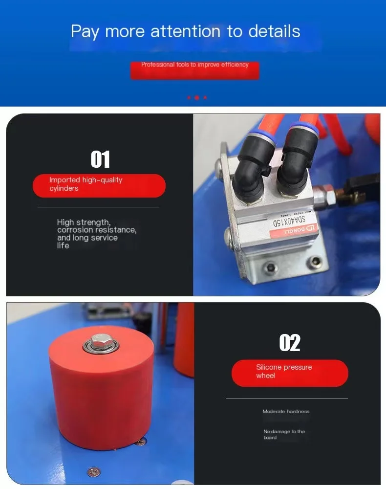 New 1200W Manual Edge Gluing Machine Double Side Gluing Portable Edge Banding Machine Woodworking Edge Gluing Machine 220V 110v