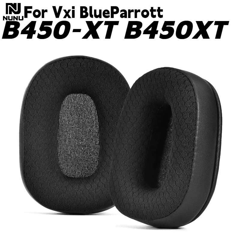

Replacement Breathable football mesh splicing leather Memory Foam EarPads For Vxi BlueParrott B450-XT B450X Headset repair parts