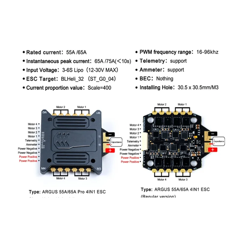 A42Z-ARGUS ESC FPV Racing Vuelo libre 3-6S 32Bit