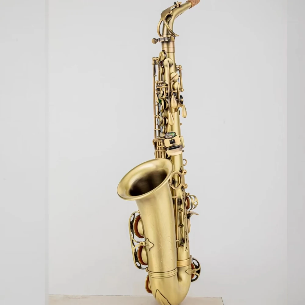 

High quality 62 Alto Saxophone Antique Bronze E-flat Brass saxofón alto Eb Jazz Instrument with Accessories