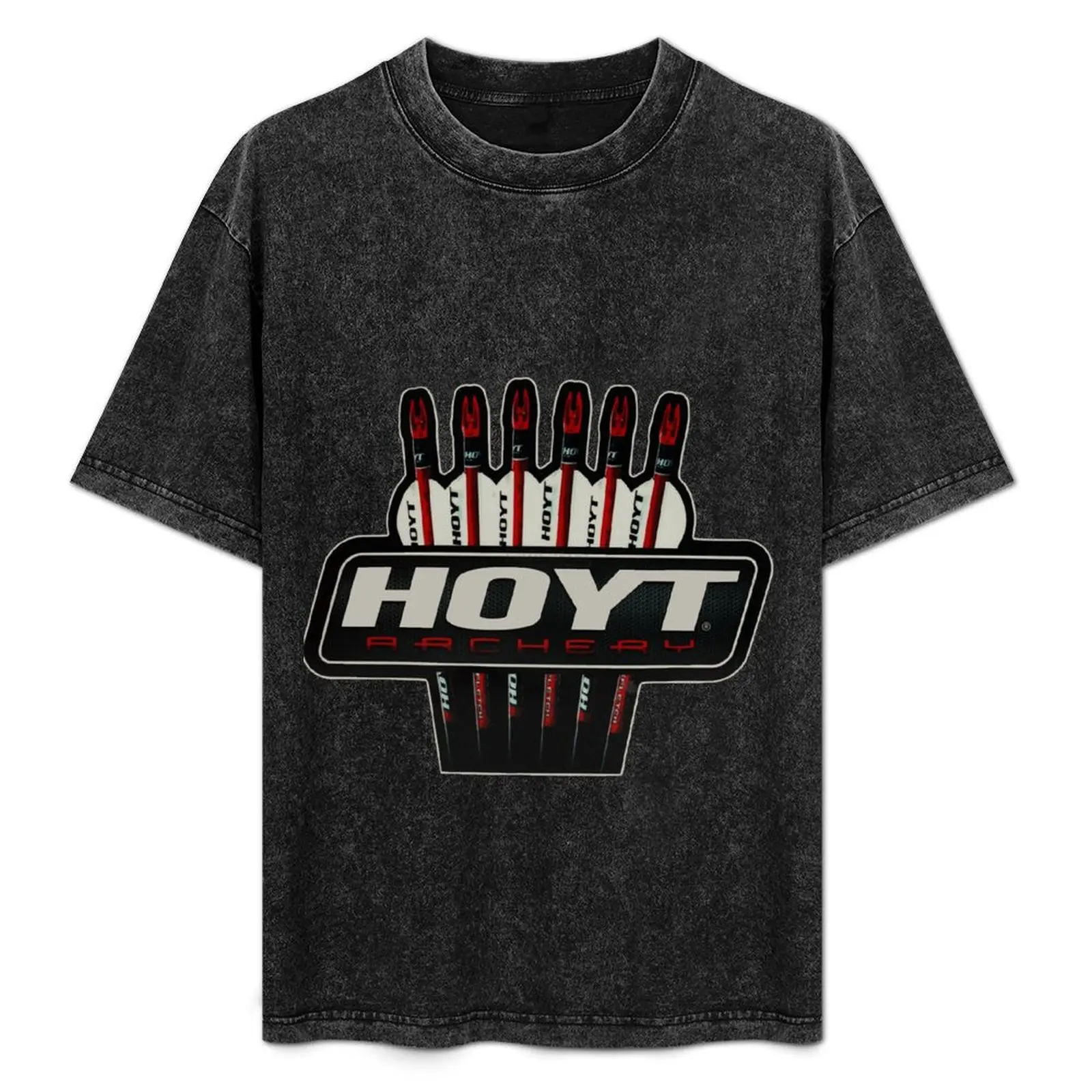 

Hoyt Archery Logo T-Shirt Novelty Print Casual Tee Shirt