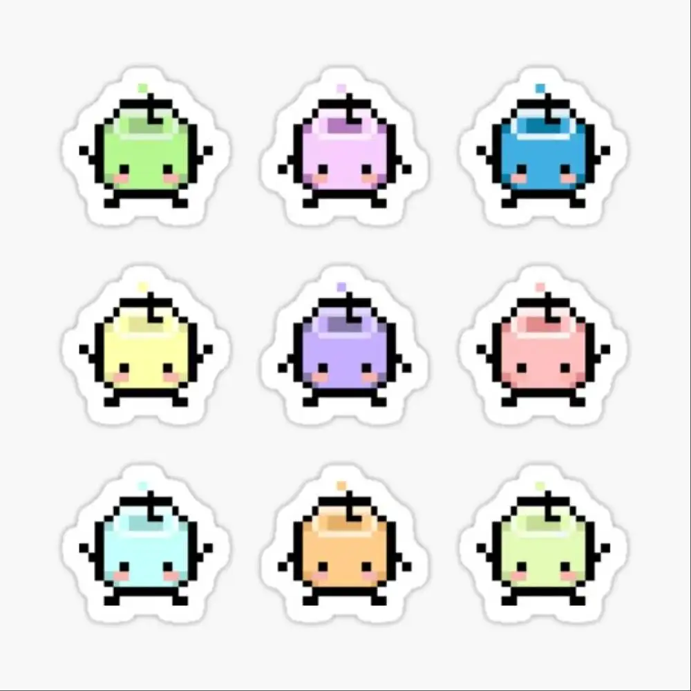Stardew Valley Pastel Junimos Waterproof Stickers For Decorating Car Windows Motorcycles And Computers.