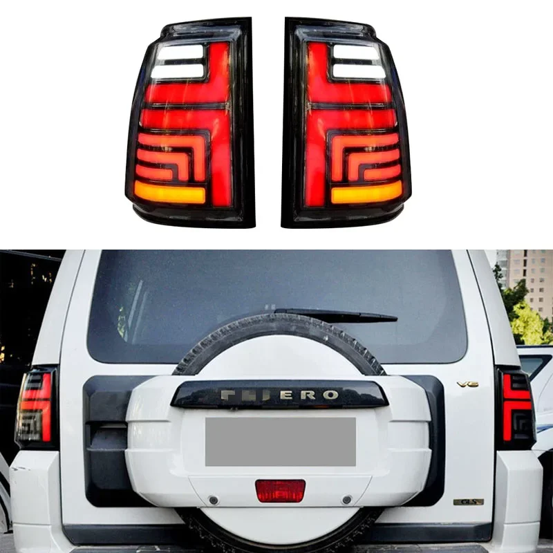 Left+Right Taillight Tail Lights Fit For Mitsubishi Pajero Montero V93 V97 2006 - 2020 Rear running Turn Signal  Reverse Brake