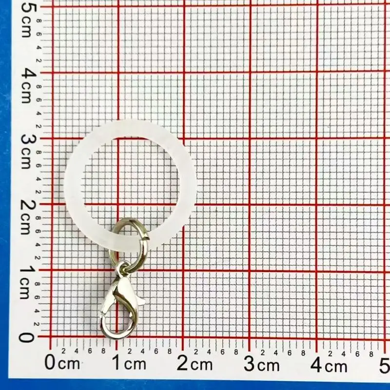 10 Stück O-förmige Silikon-Schlüsselringe, flexible Gummi-O-Ringe, Schlüsselanhänger-Verbinder, DIY-Schmuck, Taschenanhänger, kleine Accessoires – Detail 7