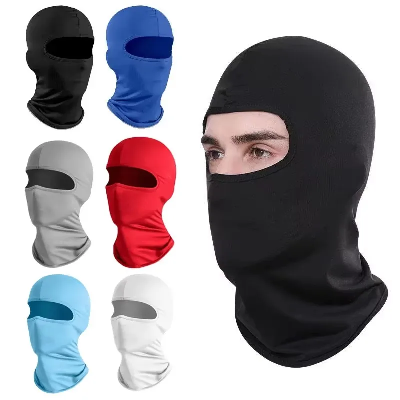 1/5/8pcs Breathable Sunscreen Ice Silk Mask For Men Motorcycle Fishing Bicycle Windproof Scarf Summer Facial Scarf Headscarf