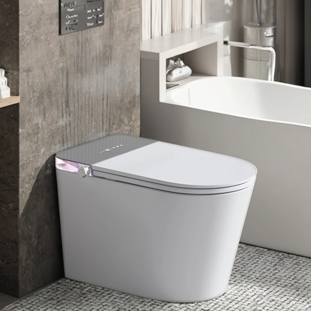 Electronic PP Smart Bidet Toilet Seat, Self-Cleaning & Heating Automatic Toilet Lid for Sale