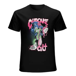 Camiseta personalizada de anime para hombre, camisa de hip hop masculina de estilo harajuku, Informal, de gran peso, Estilo vintage, de culto a cupcakes y Rock, novedad de verano