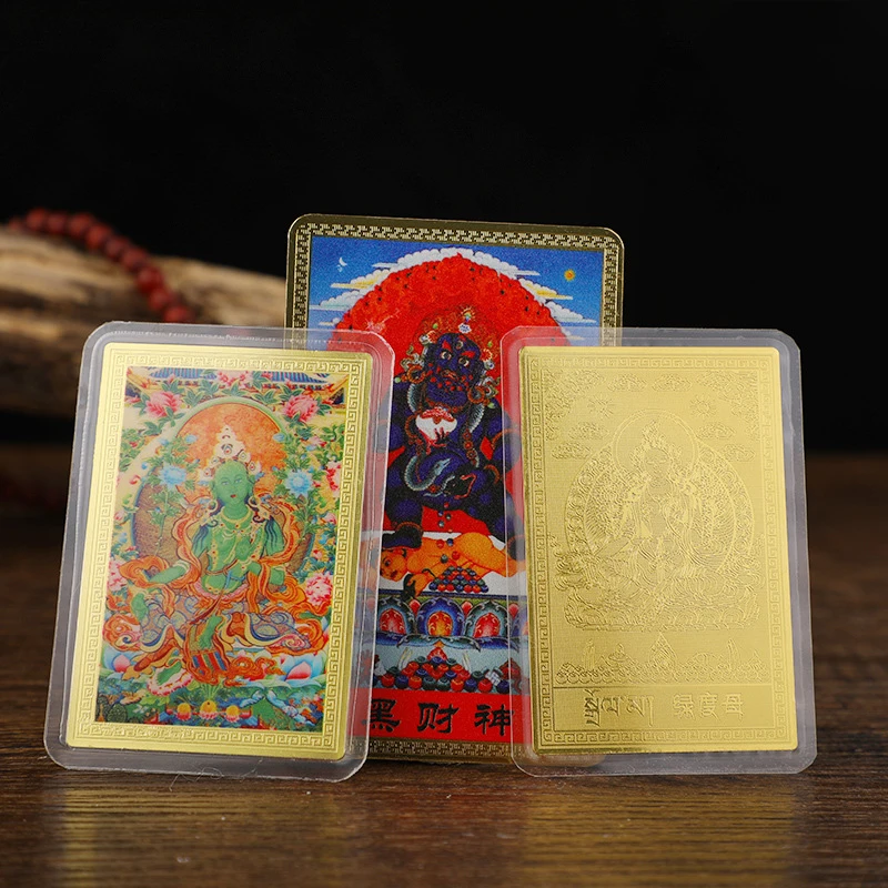 1PC 100% Brand New And High Quality Best Selling Feng Shui Tibet Mystic Amulets Card For Protection