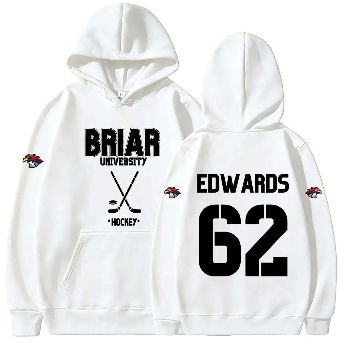

Off Campus Briar University Edwards 62 Merch Hoodie Men Women Fashion Casual Oversized Hoodies Male Vintage Fleece Sweatshirt