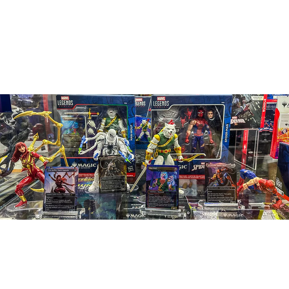 Figuras de acción de Marvel Legends Series Magic The Gathering Mary Jane Watson/Agente Anti-Venom/Man-Lobo/Spider-Man de 6 pulgadas, juguete para coleccionar