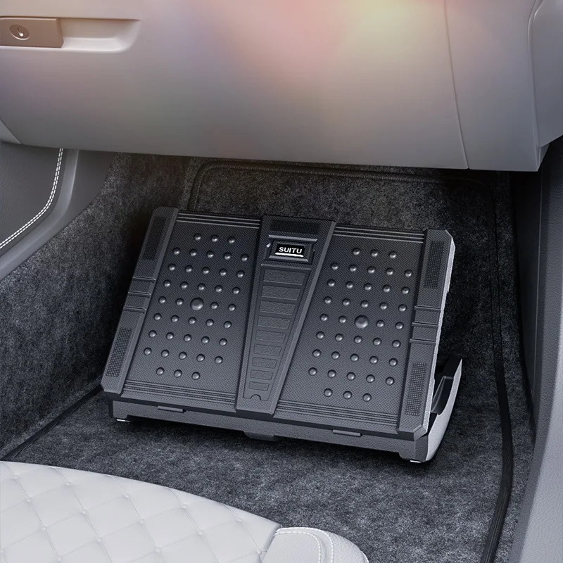 Car passenger rear seat modification footrest business car footrest stool support leg dragging pedal 3