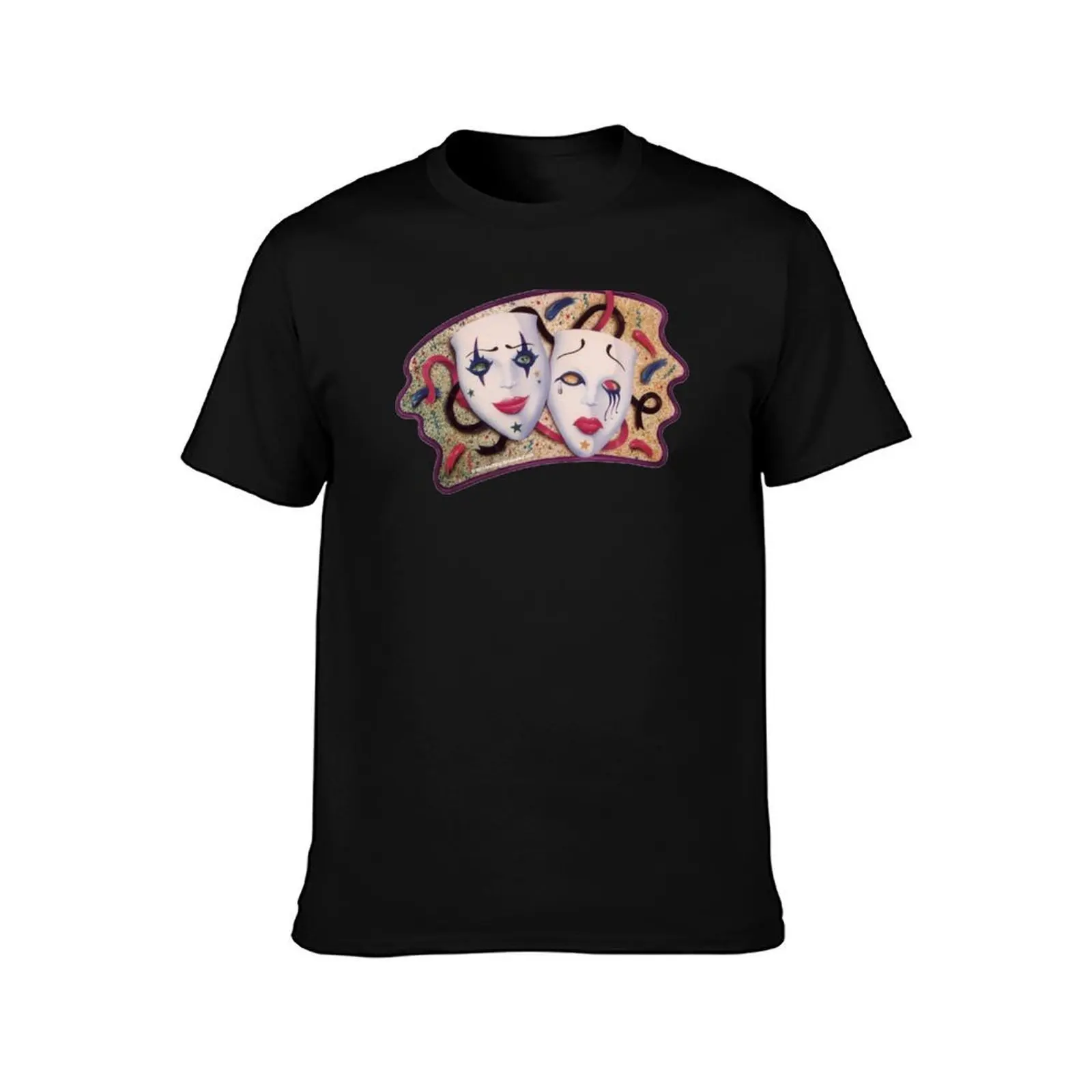 Smile now Cry later drama masks T-Shirt Big Size Loose Fit Tee Shirt T-Shirt view 2