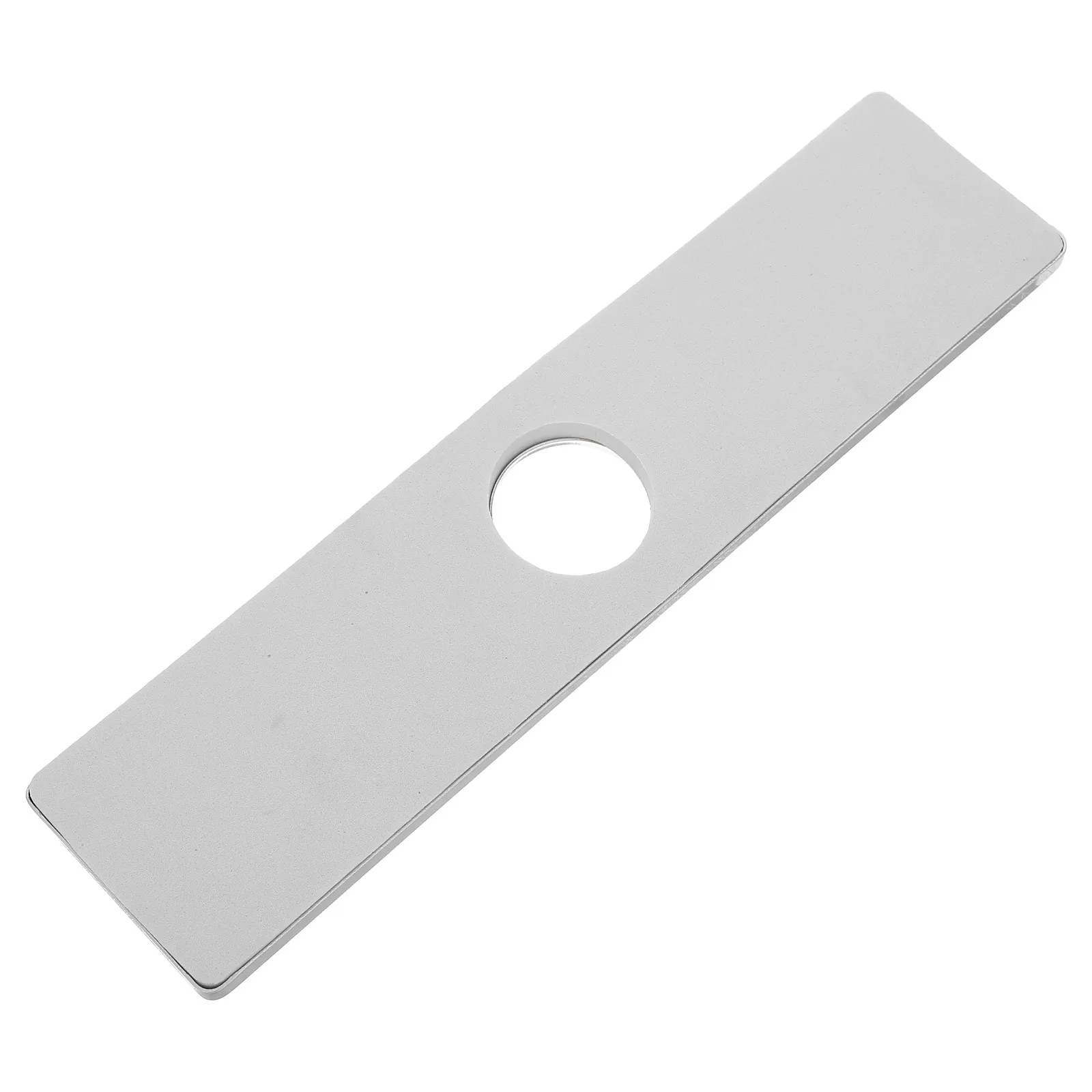 Rectangular Stainless Steel Faucet Hole Cover Plate Brushed Kitchen Sink Faucet Deck Plate Water Pipe Tap Hole Escutcheon Cover