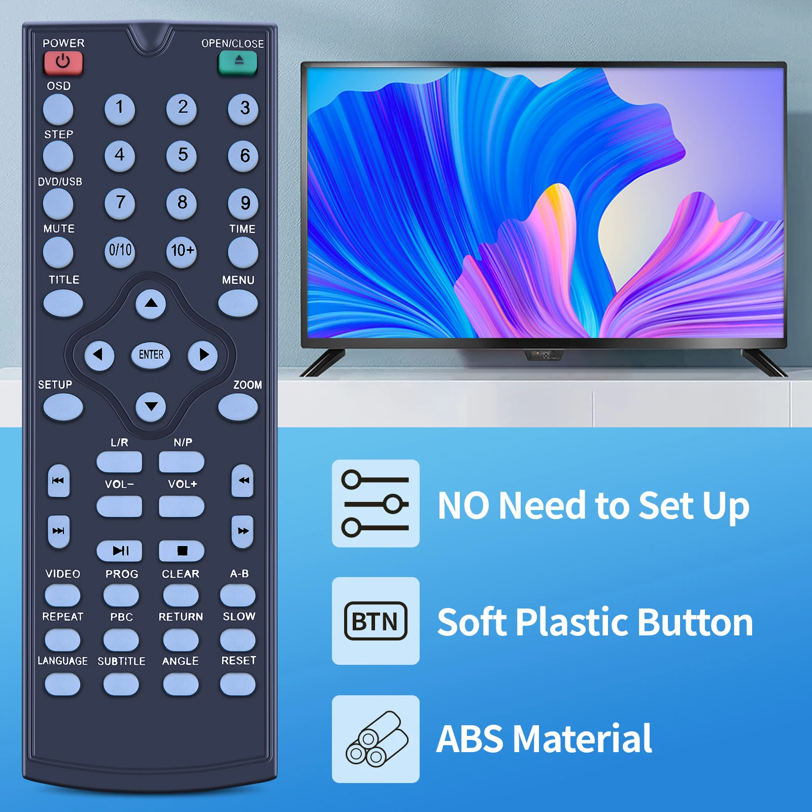 جهاز تحكم عن بعد بديل جديد لمشغل الأقراص المضغوطة DVD من Scholars SCH-DVD-BLK #3