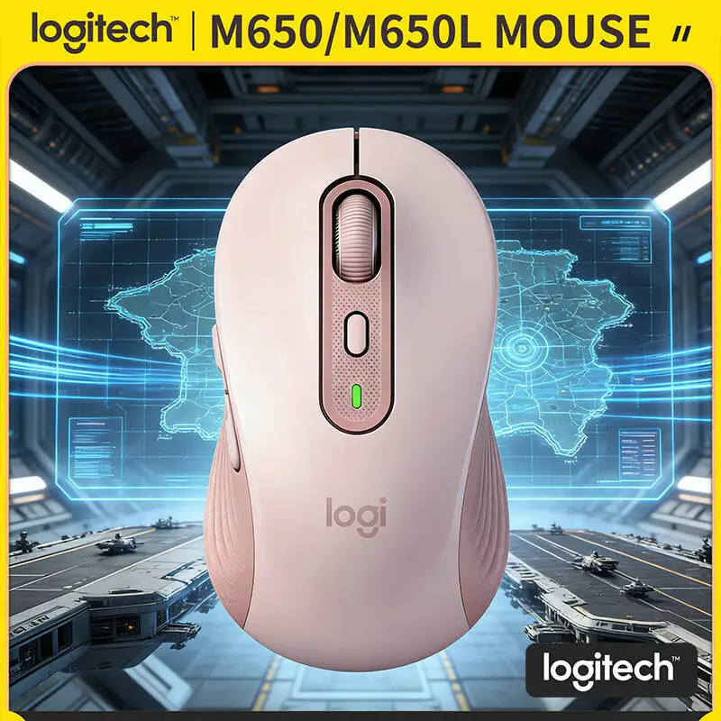 

Беспроводная эргономичная мышь Logitech M650/M650L Signature из экологичных материалов, 400-4000 DPI, 24 месяца автономной работы