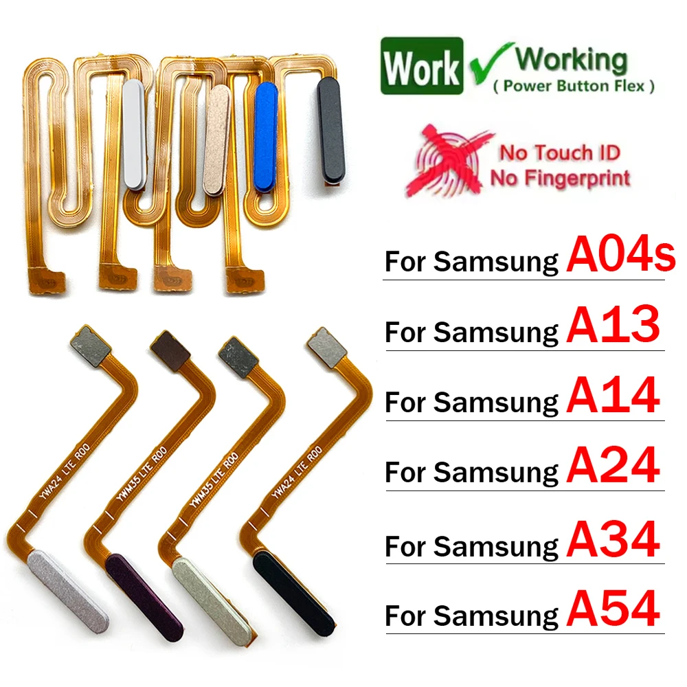 

Датчик отпечатков пальцев, кнопка возврата домой, меню, гибкий ленточный кабель для Samsung A04s A13 A14 A24 A34 A54 4G 5G
