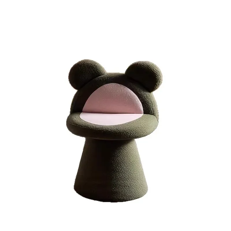 

Cream wind frog chair, simple household bedroom rotating makeup chair Internet celebrity high-end dressing stool