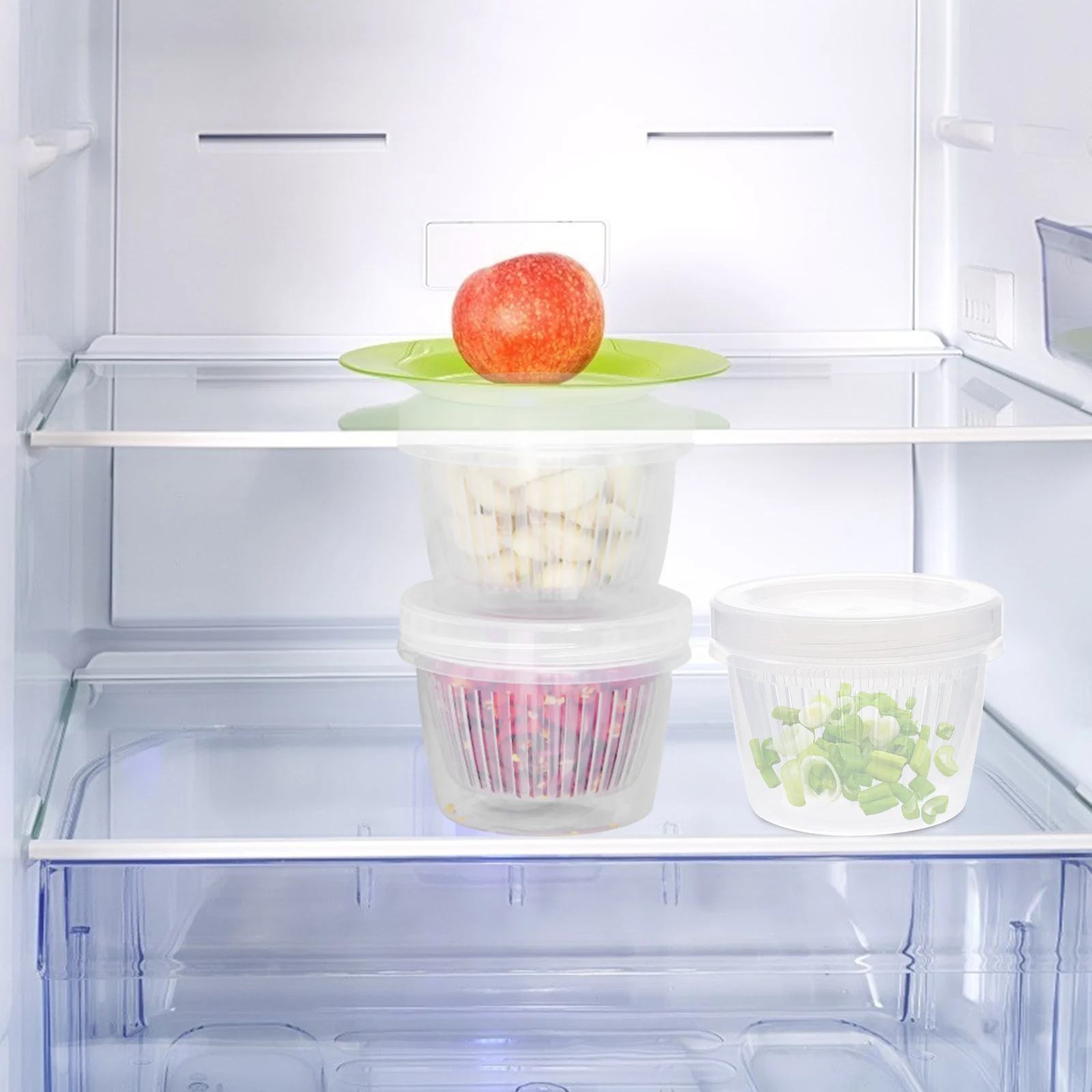 

2pcs Food Storage Boxes High-Quality Vegetable Meat Preservation Containers Kitchen Refrigerator Storage Snacks Dry