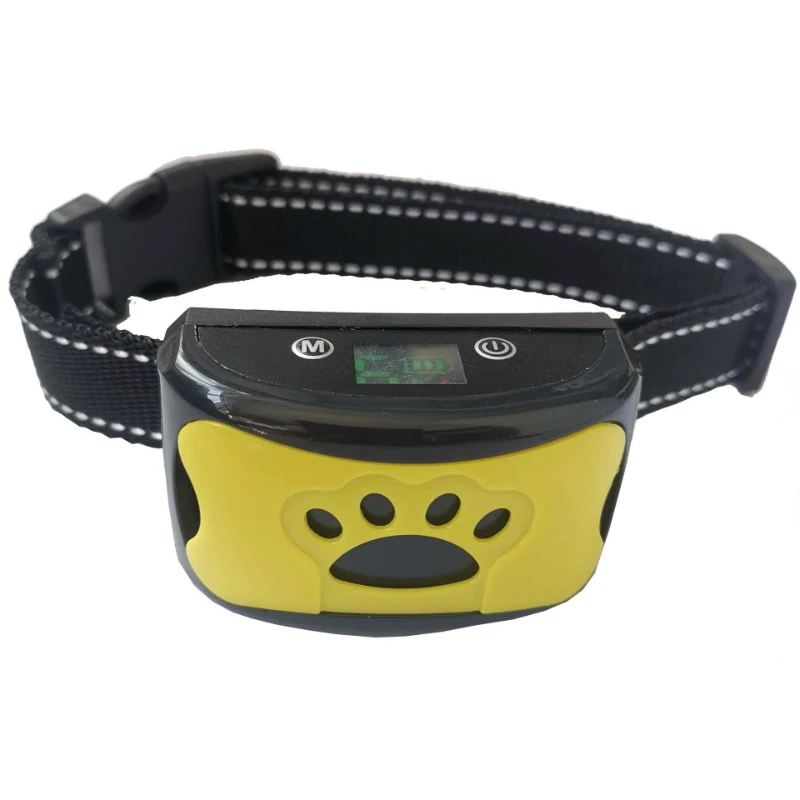 Color screen intelligent hot sale automatic identification vibration electric shock barking device anti-dog barking pet