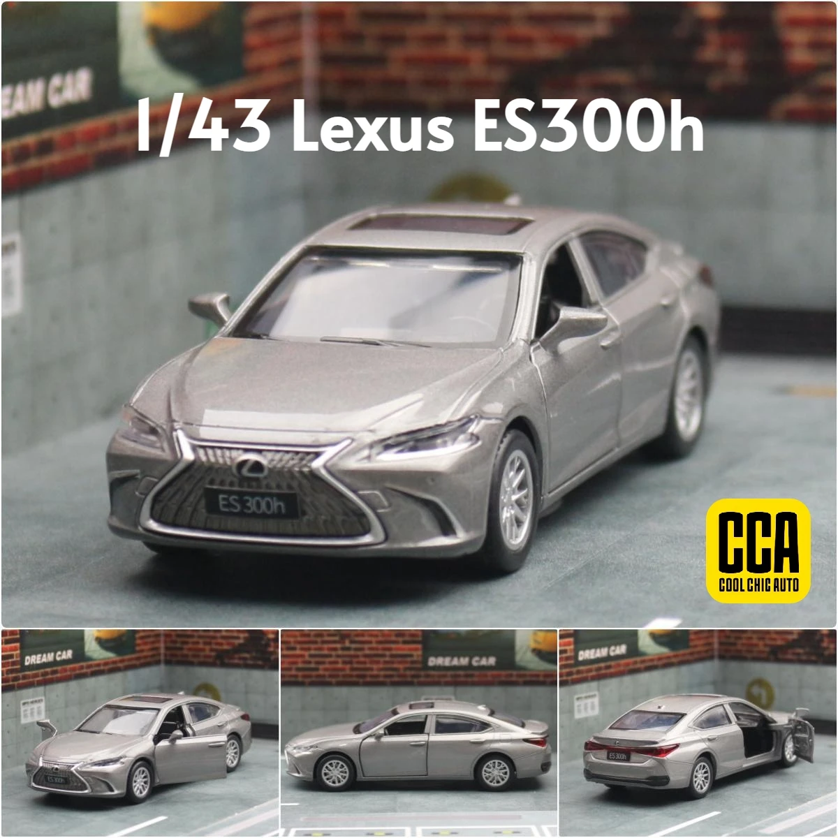 1/43 Lexus ES300h Carro de brinquedo Diecast Modelo de metal em