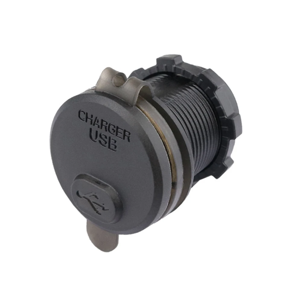 

Socket Outlet Car Charger Car Electronics ABS Black USB Fast Charging USB Socket Voltage Monitor For Car Motorcycle