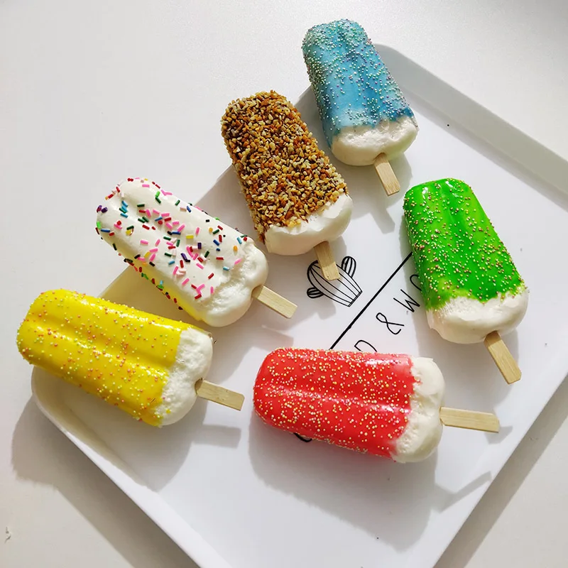 Simulation Ice Cream Fake Cake Artificial Food Children Toys Wedding Party Bakery Dessert Window Decoration Photography Prop