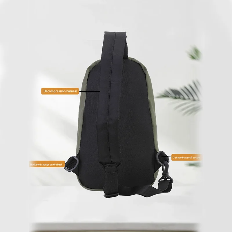 Bolsa cruzada diagonal para senderismo y montañismo al aire libre, transpirable e impermeable, bolso de pecho conveniente para hombres y mujeres