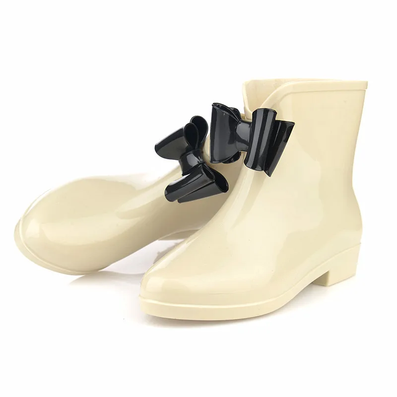 Bottes d'Eau Imperméables en Caoutchouc pour Femme, Chaussures de Rinçage Confortables, de Travail, de Jardin, 2023