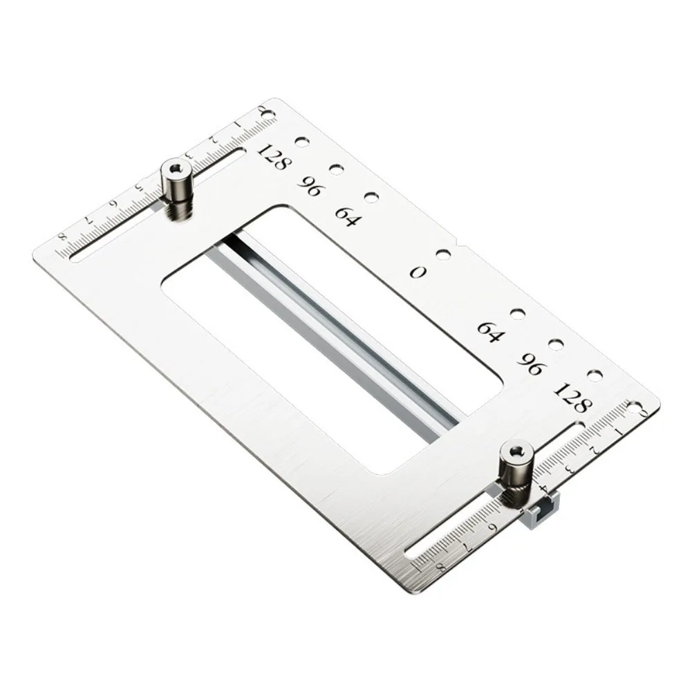 

1pc Handle Hole Locator Woodworking Hole Punch Locator Drill Positioning Cabinets Pull Installation Jig 170/410mm Hole Locator