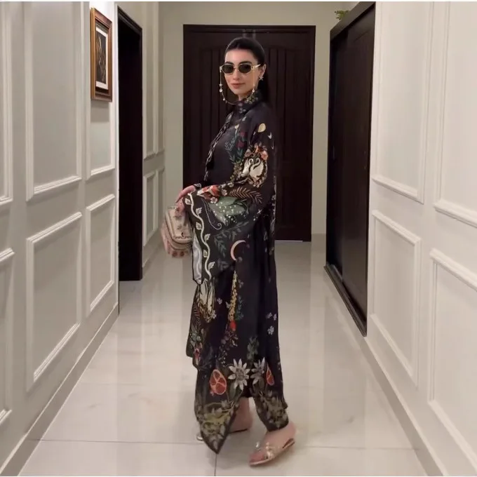 

Платье с v-образным вырезом в стиле ретро, осеннее элегантное женское свободное вечернее платье, женское платье макси со шнуровкой, 2025 г.