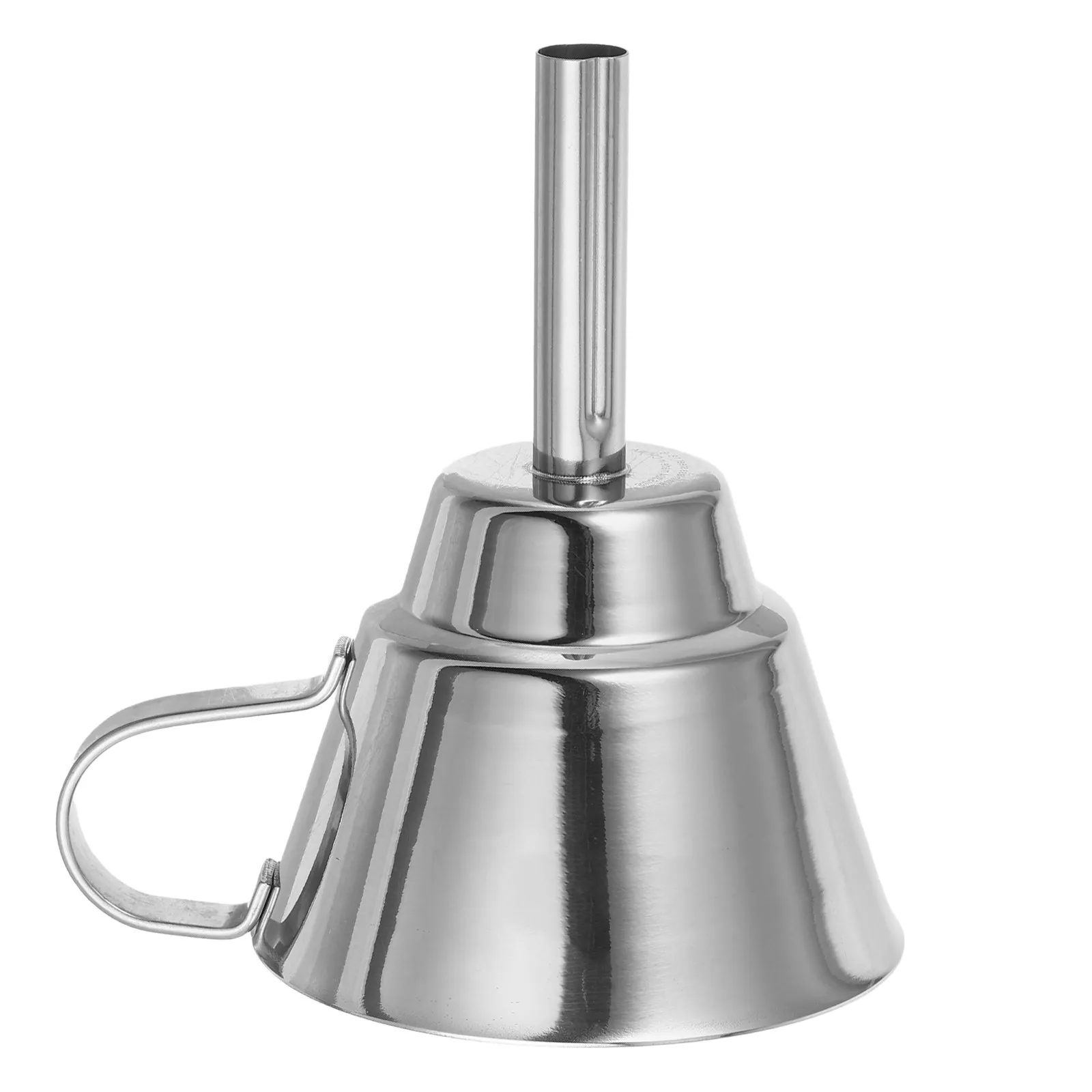 Embudo de Acero Inoxidable de Boca Ancha para Cocina, Filtro de Aceite, Colador de Líquidos Metálico, para Cocinar, Conservas e Infusor de Té