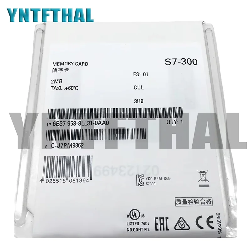 

Новый оригинальный контроллер 6ES7953-8LL31-0AA0