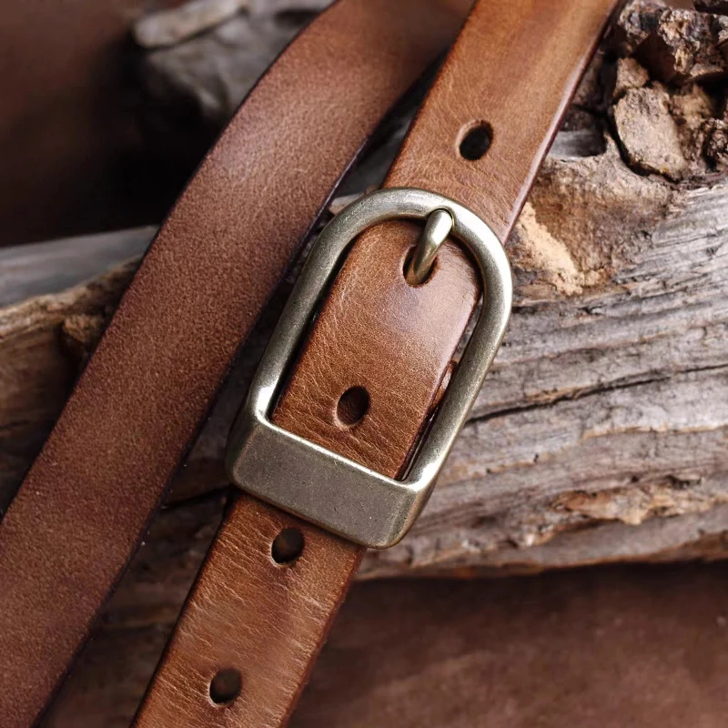 

2.3cm Women's Genuine Leather Versatile Decoration Belts Retro Needle Buckle Head Layer Cowhide Belt Women's Youth Pants Belt