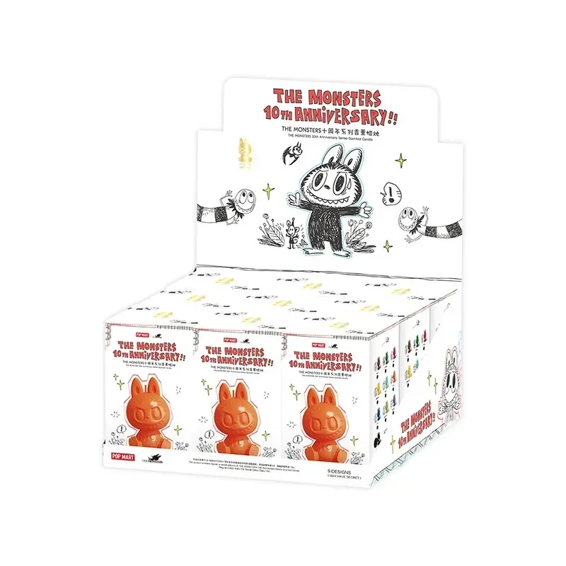 POP MART LABUBU THE MONSTERS The 10Th Anniversary Series Scented Candles Trendy Blind Toys Mystery Box Surprise image 3