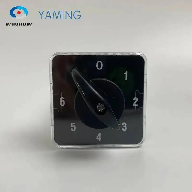 Rotary Knob 6 Position 0-6 YMZ12-20/4 Universal Manual Electrical Changeover Cam Switch 20A 690V 4 Section High Quality