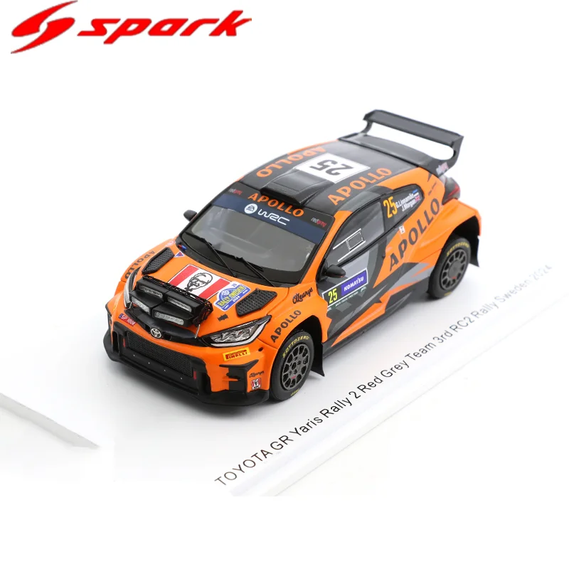 جديد في المخزون شرارة 1:43 تويوتا Gr يارس 25 رالي 2024 محاكاة نموذج سيارة مصغر من الراتنج مجموعة هدايا لعبة أطفال مخصصة