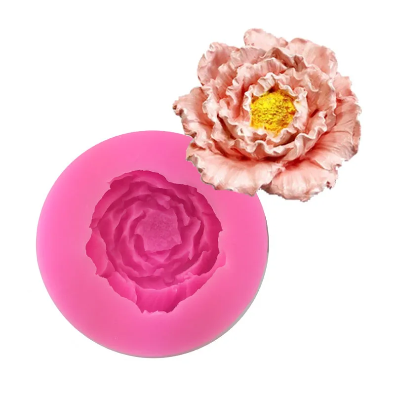 DIY Flower Silicone Mold,Sugarcraft Cake Decorating Tools,Fondant Chocolate Molds Cake Border Mould