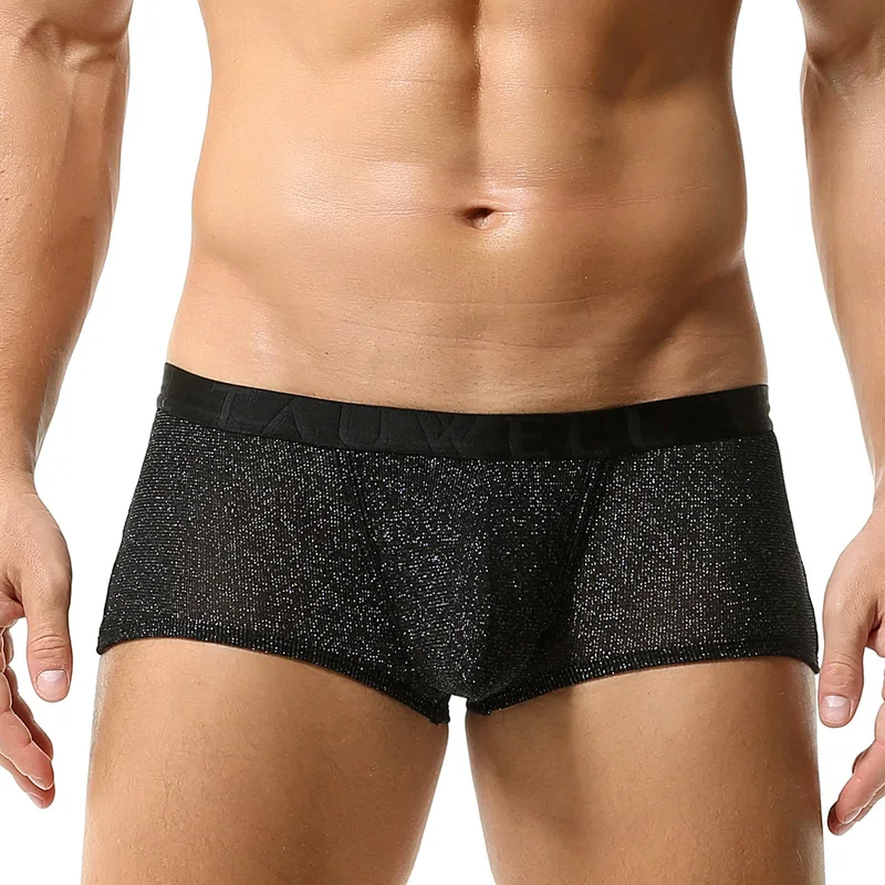 New Brand TAUWELL Mens Low Rise  Nylon Sexy Boxer Trunk Underwear 23203