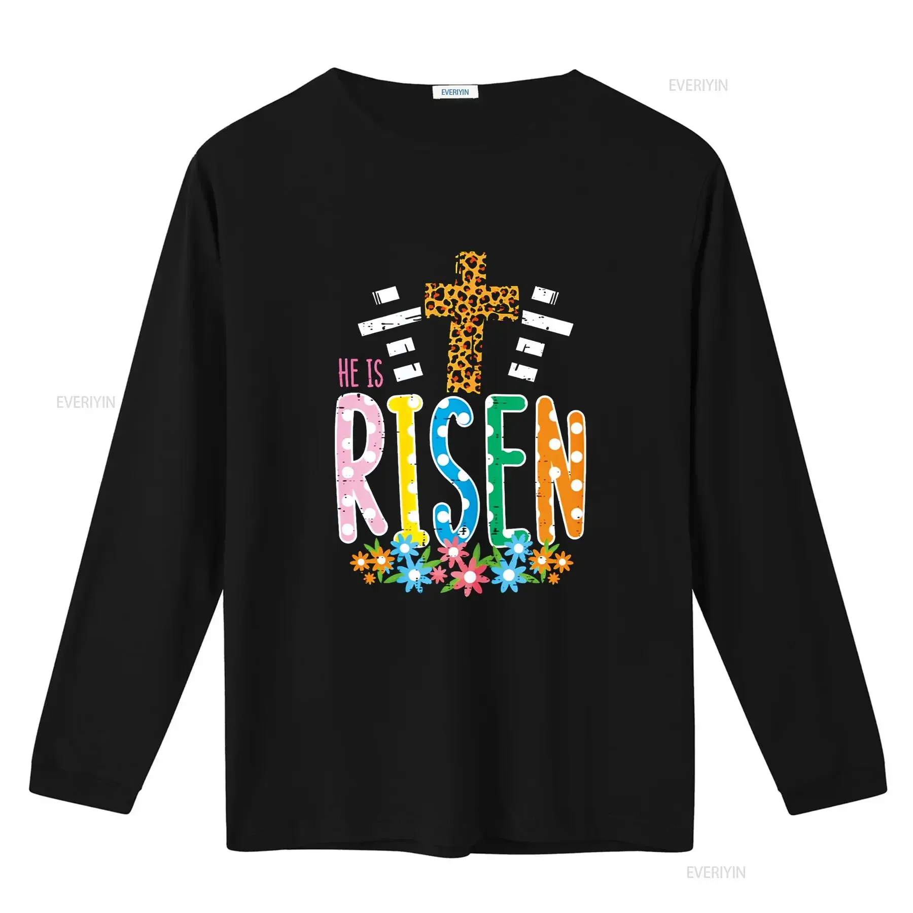 إنه مرتفع ليوبارد الصليب عيد الفصح يسوع المرأة الدينية تي شيرت خمر غسلها مريحة متعددة الاستخدامات للجنسين تنفس أنيق #3