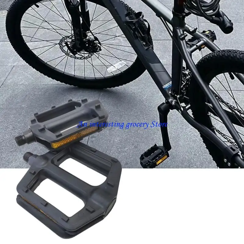 

652D пластиковые педали шарикоподшипники широкие плоские велосипедные педали велосипедные педали прочные