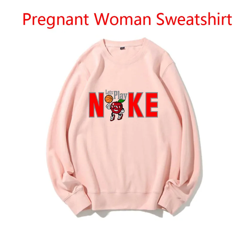 

Spring Autumn Sweaters Maternity Women Customized Funny Cute Cartoon NKE Letter Printed Idea Cool Pregnant Woman Sweatshirt