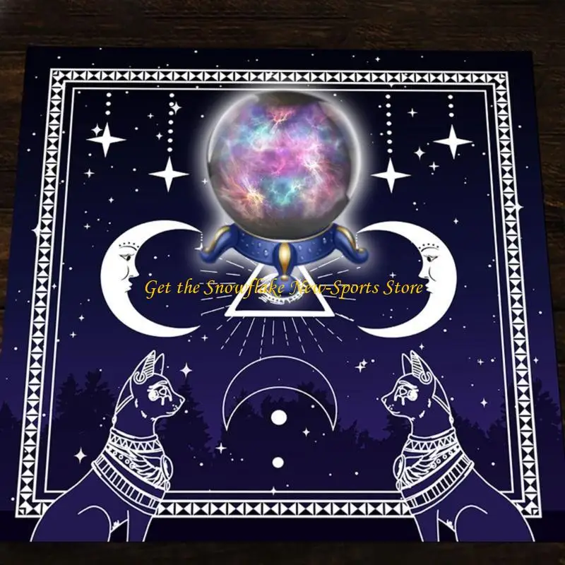 E56D 49x49cm Tarjeta Tarot mantel FUCHA GEOMÉTRICA GEOMÉTRIC