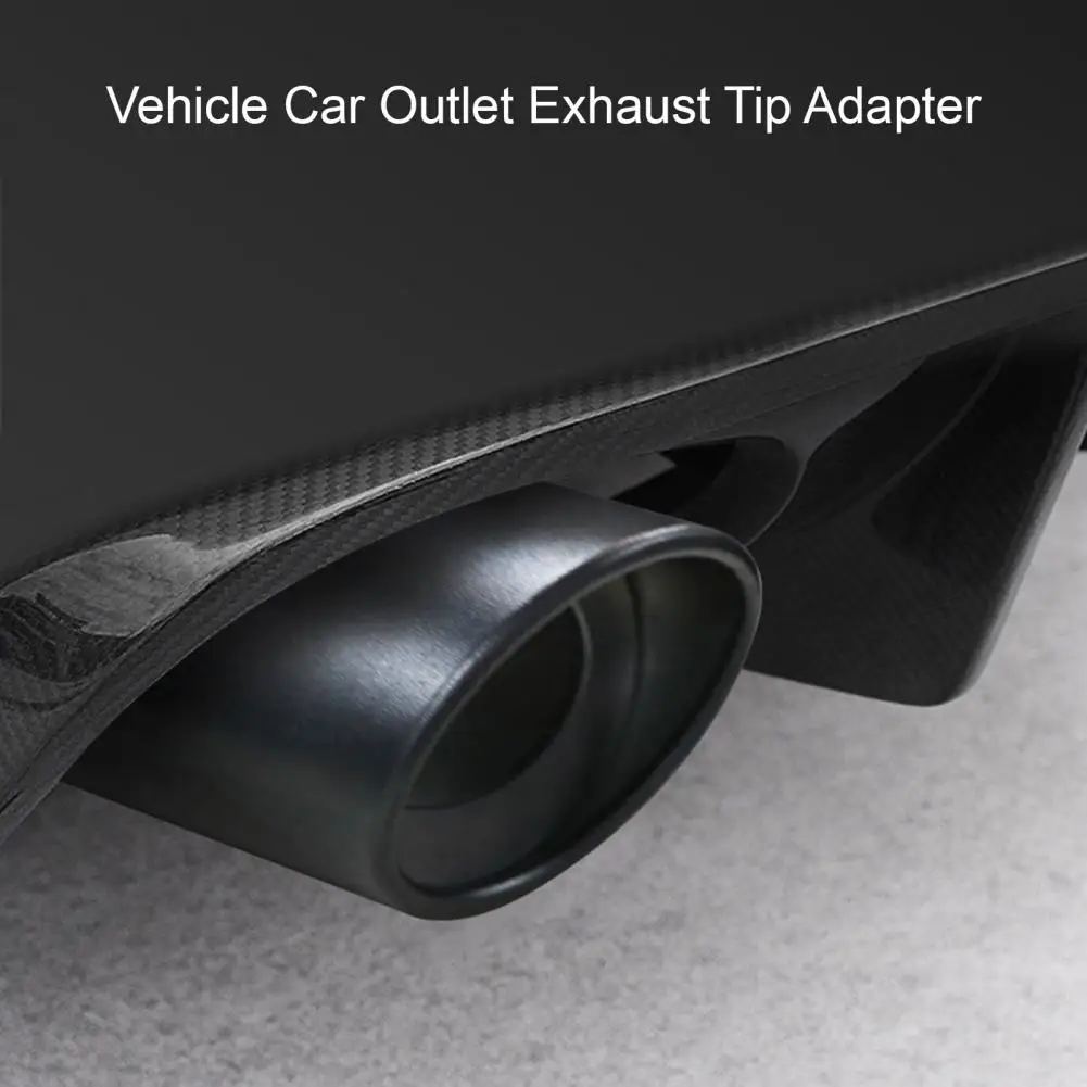 

Convenient Metal Exhaust Tip Rustproof Heat-Resistant Stainless Steel Exhaust Tailpipe Tip Car Supplies