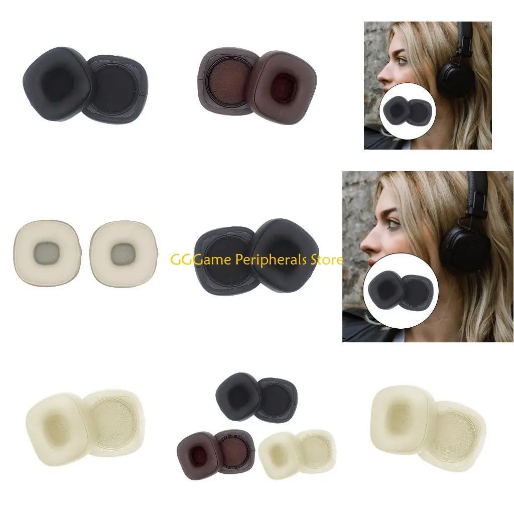 

U55B Protein Leather Ear Cushions Soft Sponge Replacement Ear Pads for Major V Headphone Multiple Color Optional