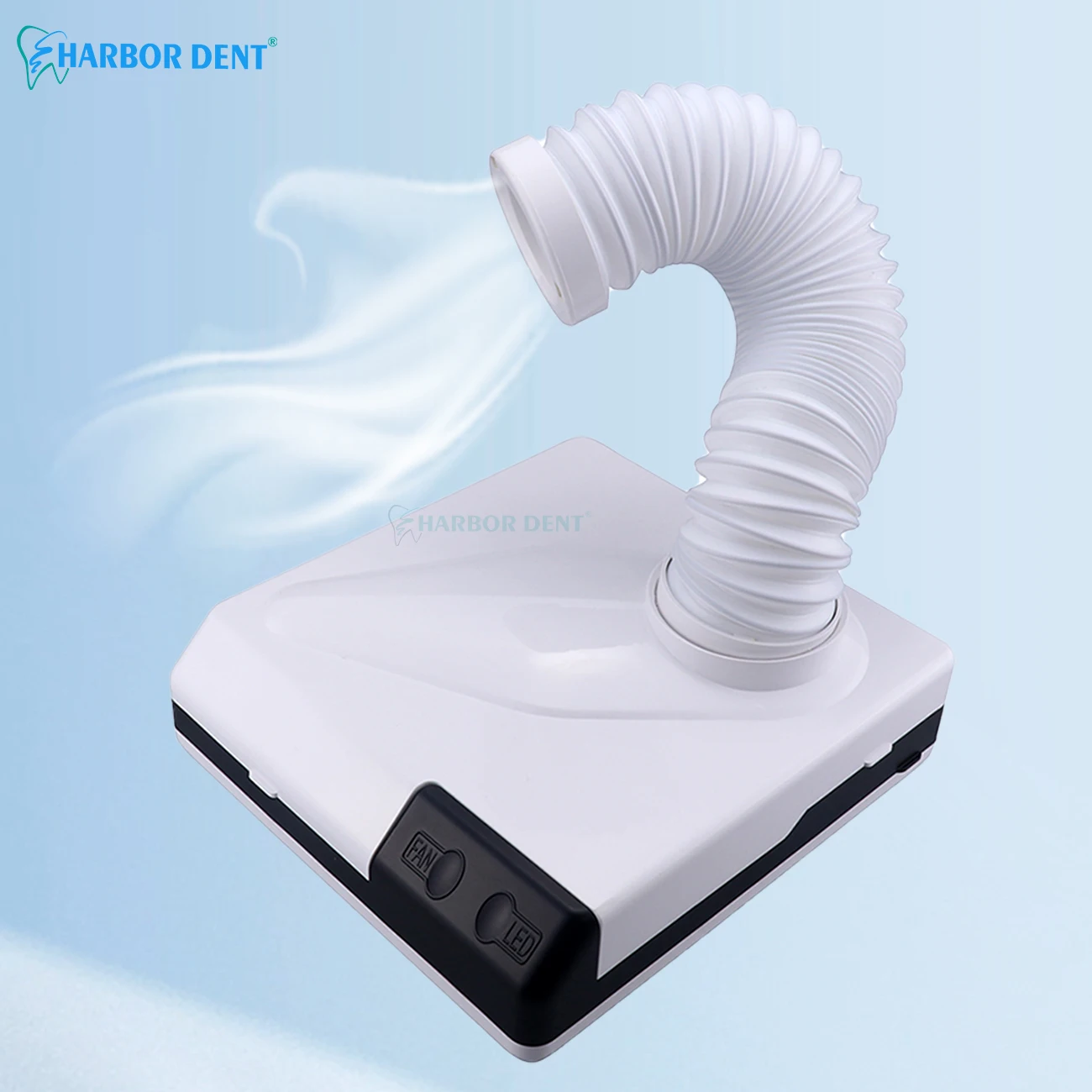 Dental Vacuum Cleaner 60W LED Dust Collector Extractor Dental Lab Dust Suction Machine for Dental Polishing Dentist Tools