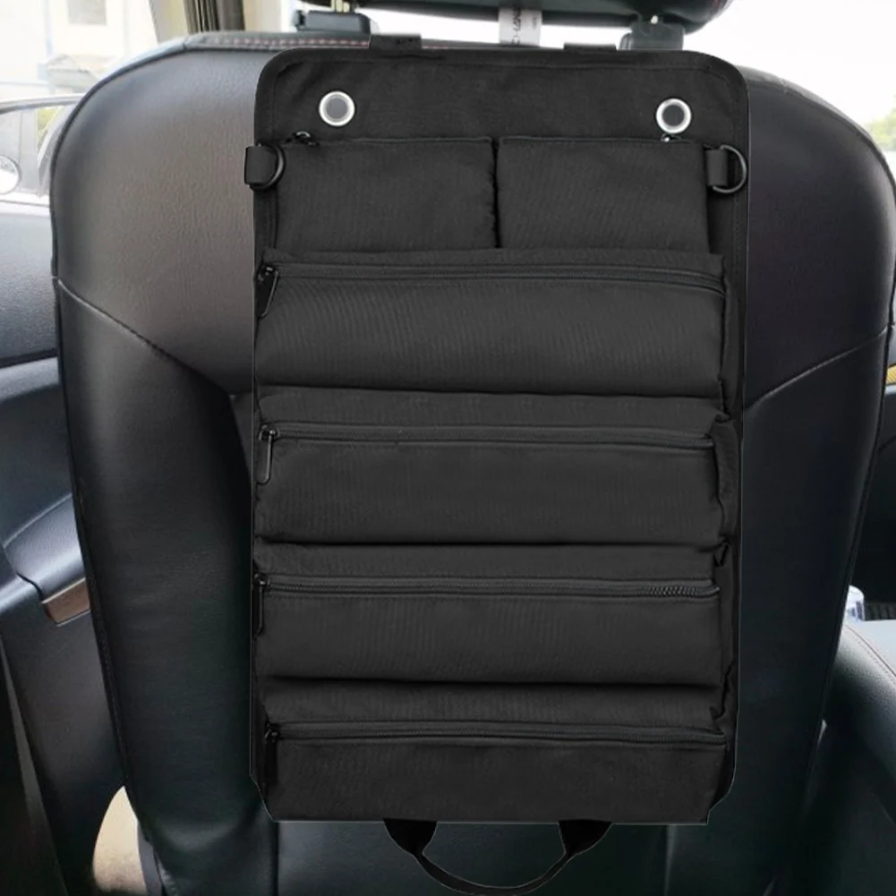 حقيبة أدوات متعددة الجيوب ، حقيبة تخزين محمولة ملفوفة احترافية ، قماش أكسفورد للسيارة والدراجة النارية والسيارات