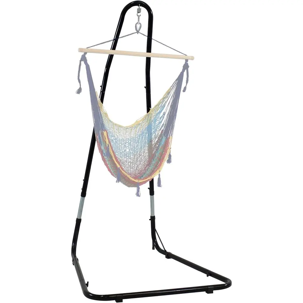 79-93 Inch Adjustable Hammock Chair Stand - Heavy-Duty for 330-Pound Capacity