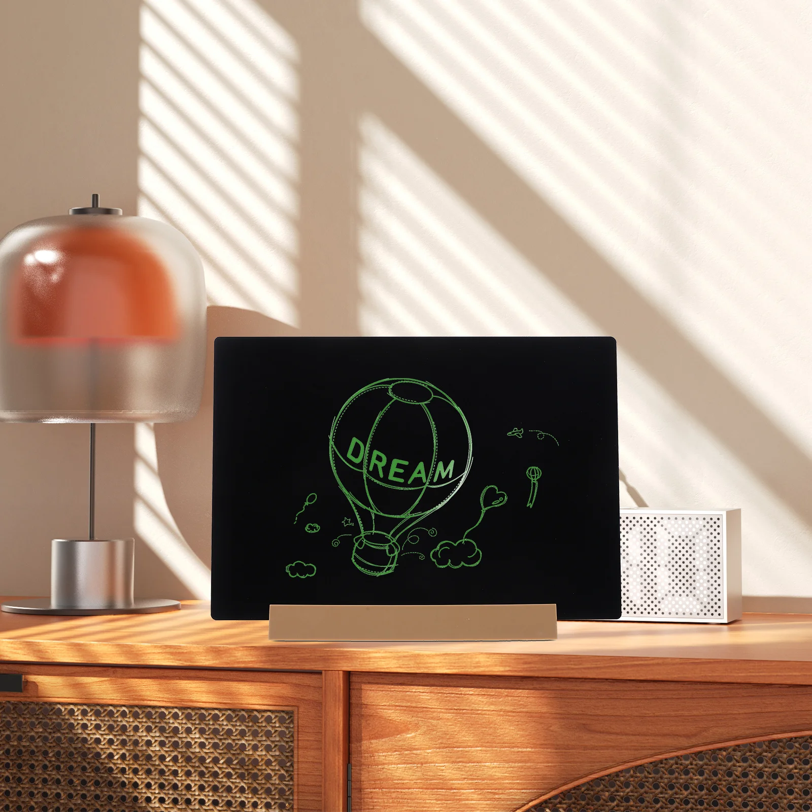 Simple Desktop Chalkboard Decor Small Blackboard Sign for Tabletop Use in Restaurants Weddings and More Black Board for Writing