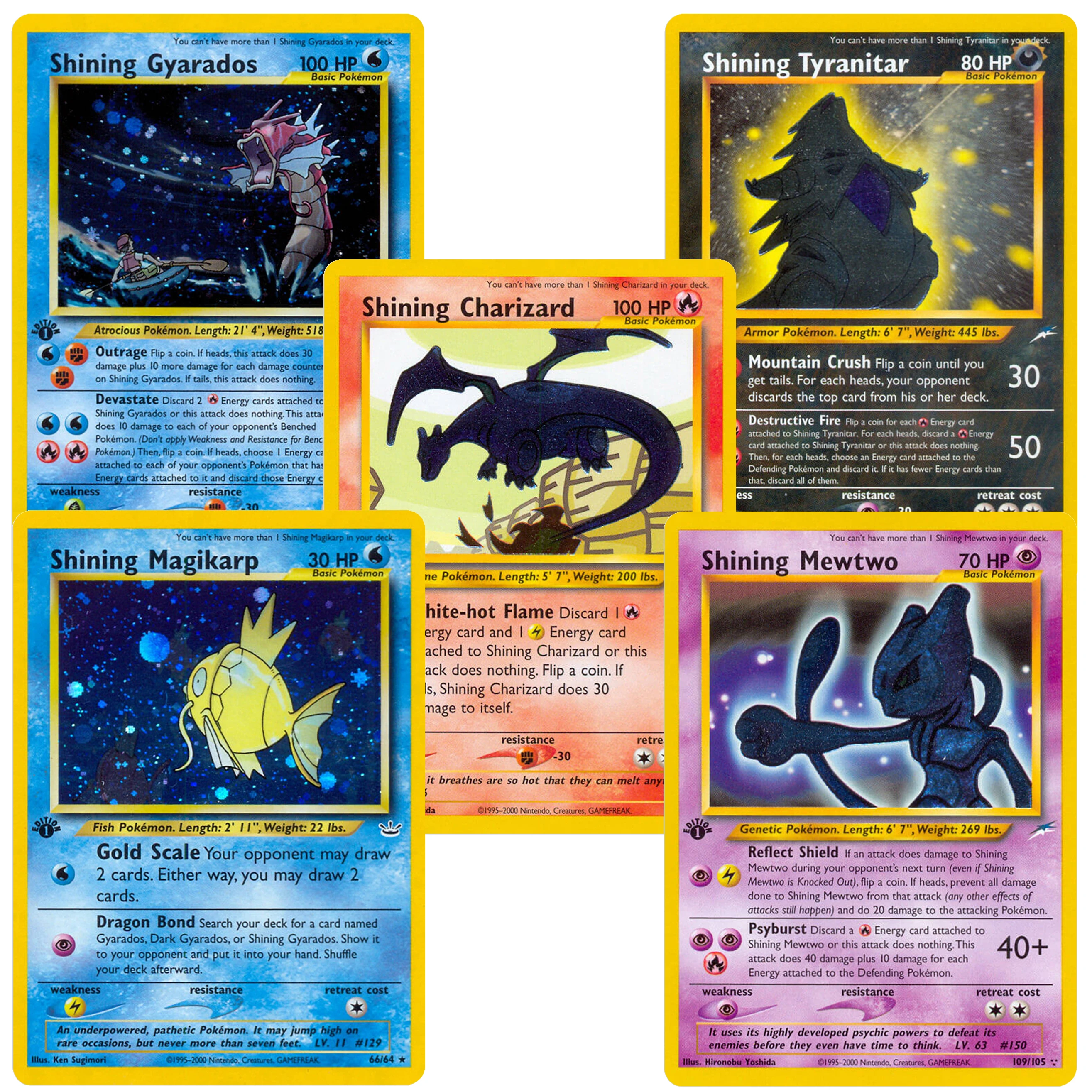 プロキシ-ポケモン-ネオ-デスティニー-レベレーション-シャイニング-セット-ホロカード-2001-シャイニング-ギャラドス-65-64-レア-コレクション-tcg-pkm-ゲームカード