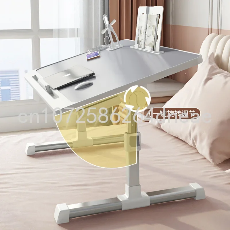 Bed Desk Dormitory Upper Small Table Foldable Mobile Computer Height Adjusting Laptop Student Bay Window Computer Desk